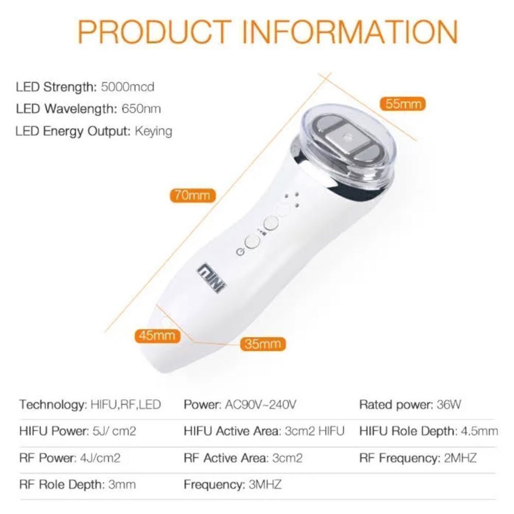 Mini Hifu Ultrasonic Facial Device. NWOT - Picture 5 of 7